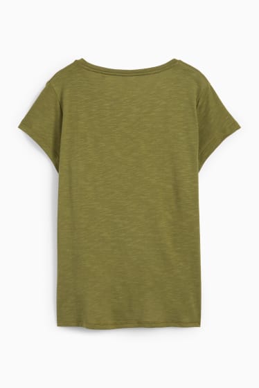 Damen - Basic-T-Shirt - grün