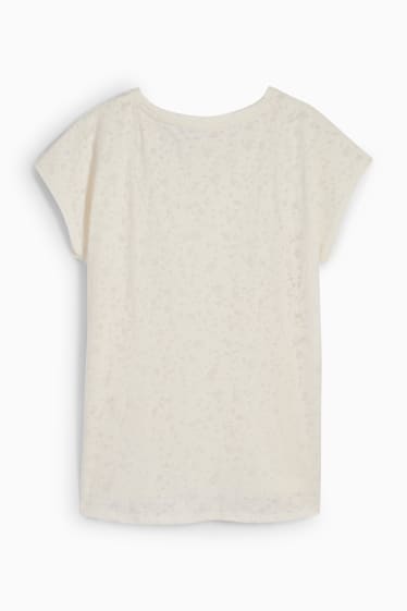 Donna - T-shirt sportiva - bianco crema