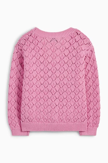 Copii - Cardigan tricotat - roz