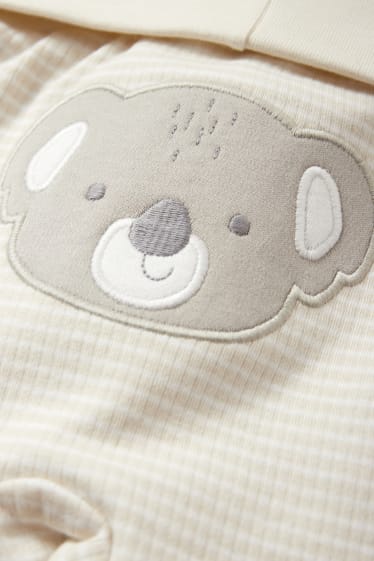 Neonati - Confezione da 2 - koala - pantaloni neonati - beige