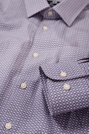 Men - Business shirt - regular fit - kent collar - easy-iron - violet