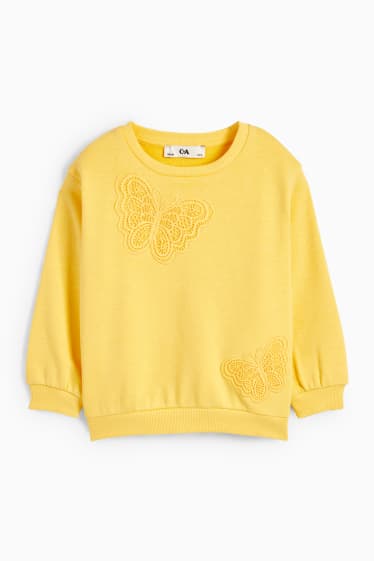 Dzieci - Motyl - bluza trykotowa - żółty