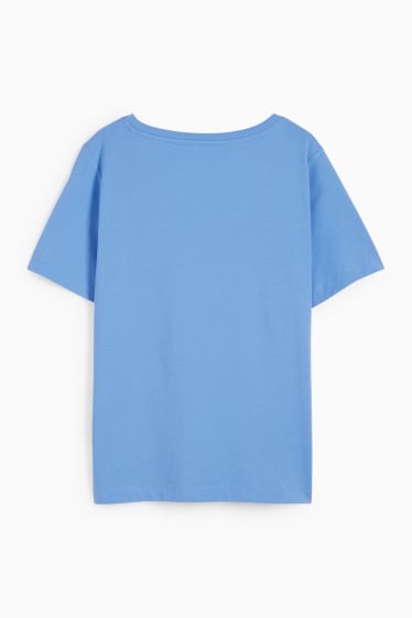 Kobiety - T-shirt basic - niebieski