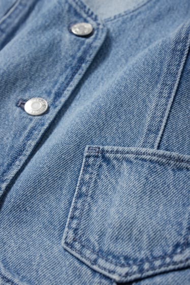 Femmes - Gilet sans manches en jean - jean bleu clair