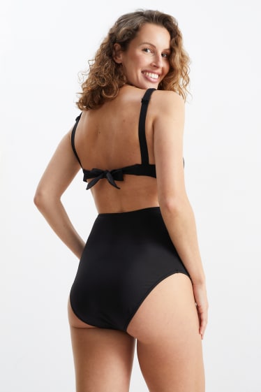 Women - Maternity bikini bottoms - high waist - LYCRA® XTRA LIFE™ - black