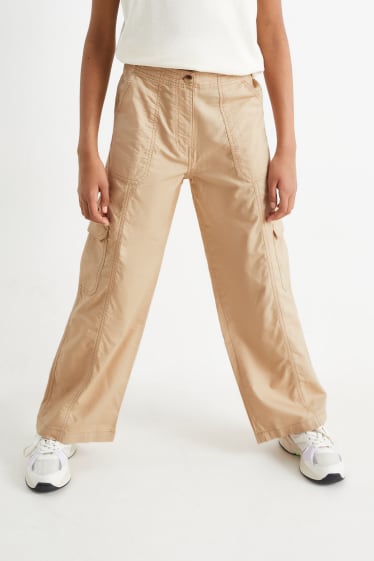 Children - Cargo trousers - taupe