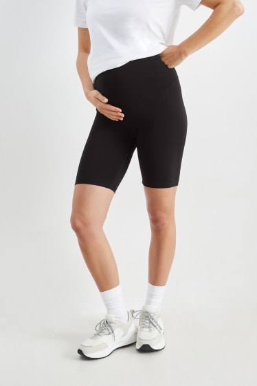 Women - Maternity cycling shorts - black