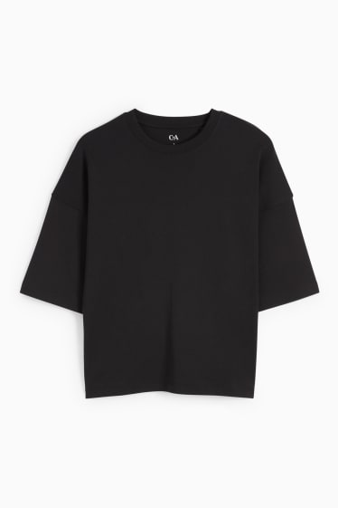 Dames - Basic T-shirt - zwart