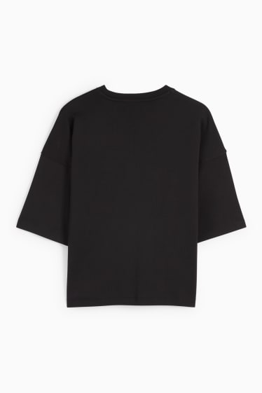 Damen - Basic-T-Shirt - schwarz
