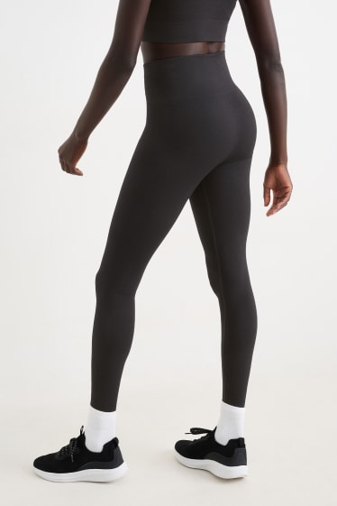 Damen - Sport-Leggings - UV-Schutz - schwarz