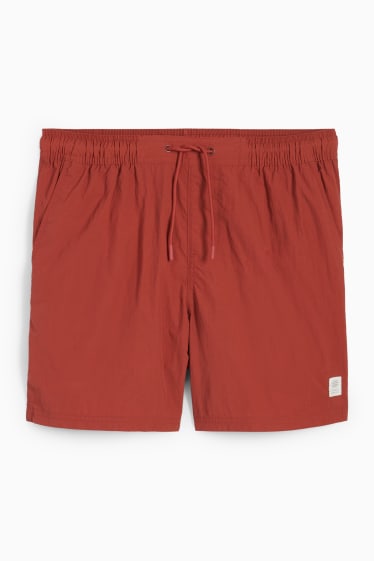 Herren - Badeshorts - dunkelrot