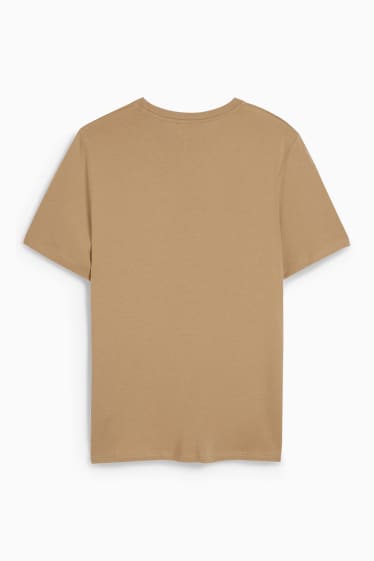 Heren - T-shirt - beige