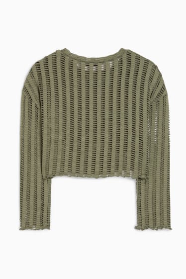 Bambine - Maglione - verde scuro