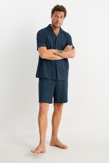 Men - Short pyjamas - dark blue