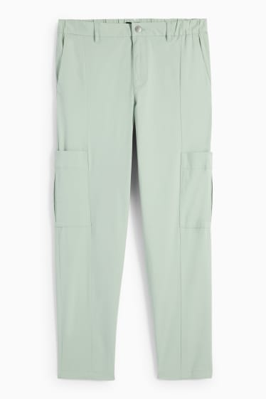 Hommes - Pantalon cargo - relaxed fit - vert menthe