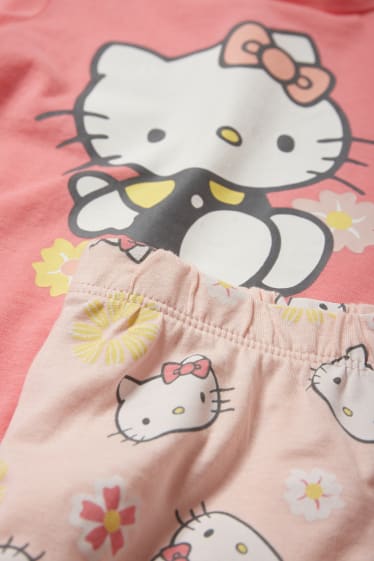 Children Girls - Hello Kitty - short pyjamas - 2 piece - pink