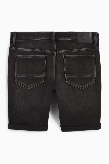 Men - Denim shorts - Flex jog denim - LYCRA® - black