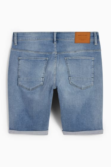 Men - Denim shorts - Flex jog denim - LYCRA® - denim-light blue