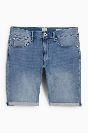 Pánské - Džínové šortky - Flex jog denim - LYCRA® - džíny - světle modré
