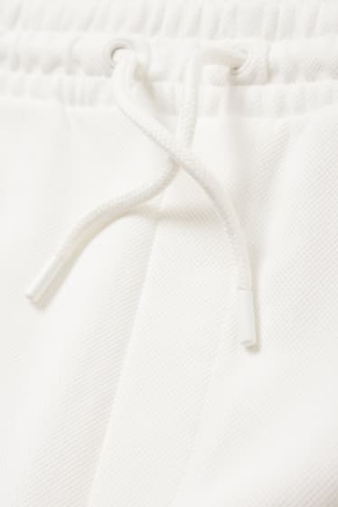 Uomo - Shorts di felpa - bianco crema