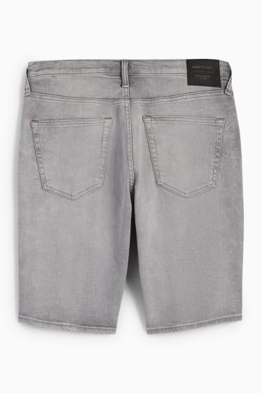 Heren - Korte spijkerbroek - jeanslichtgrijs