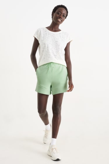 Women - Technical sweat shorts - mint green