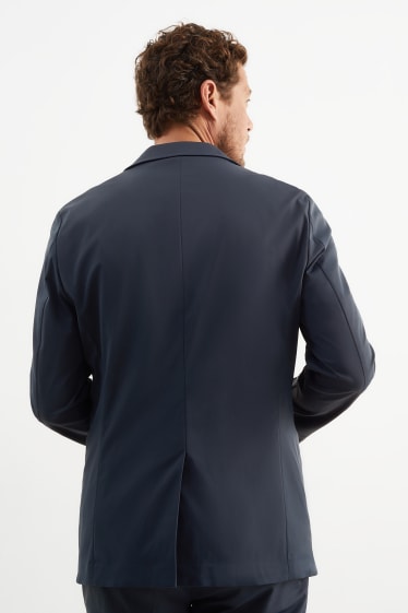 Hommes - Veste de costume - slim fit - Flex - bleu foncé