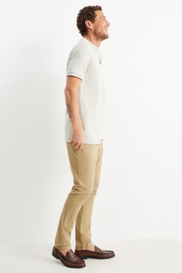 Uomo - Pantaloni chino - slim fit - beige