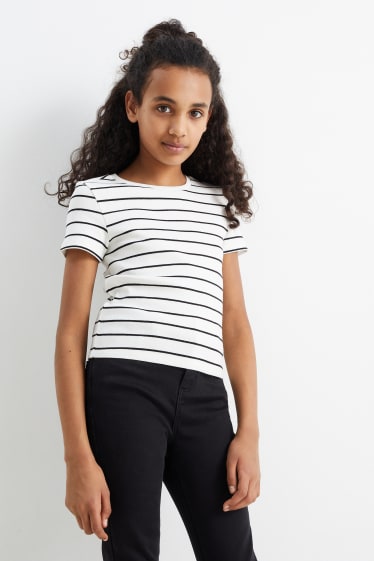 Children - Multipack of 5 - short sleeve T-shirt - black