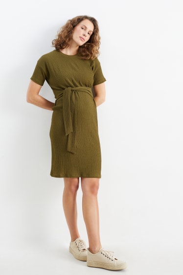 Women - Maternity dress - dark green