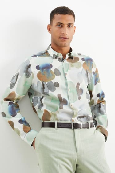Men - Business shirt - slim fit - Kent collar - mint green