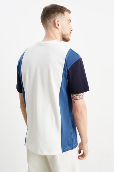 Home - Samarreta de màniga curta - blanc / blau clar