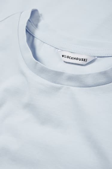 Femmes - CLOCKHOUSE - T-shirt court - bleu clair