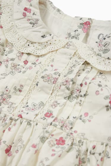 Babies - Baby dress - floral - white