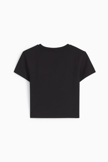 Women - CLOCKHOUSE - cropped T-shirt - black