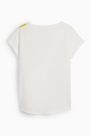 Kobiety - T-shirt basic - biały / zielony