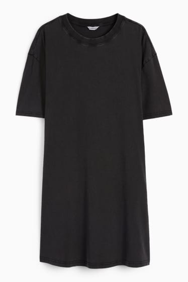 Femei - CLOCKHOUSE - rochie-tricou - negru