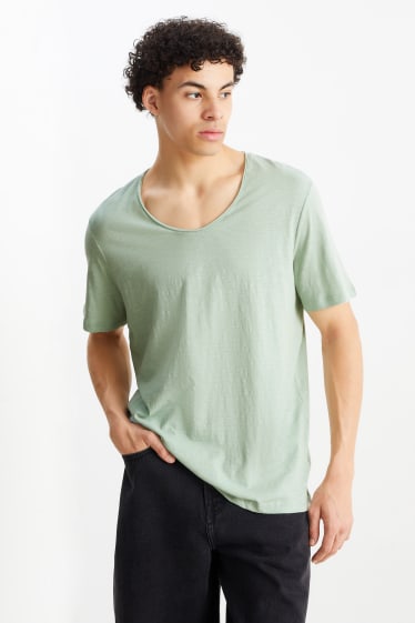 Pánské - Tričko - mátově zelená