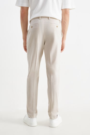 Men - Mix-and-match trousers - slim fit - Flex - stretch - light beige