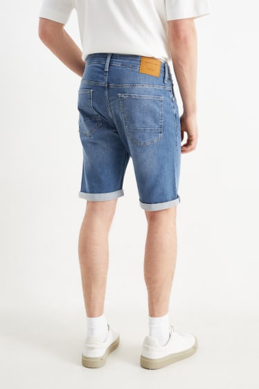 Men - Denim shorts - jog denim - LYCRA® - blue denim