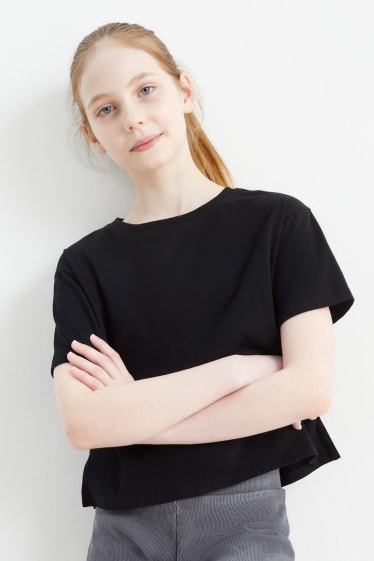 Children - Multipack of 2 - short sleeve T-shirt - black