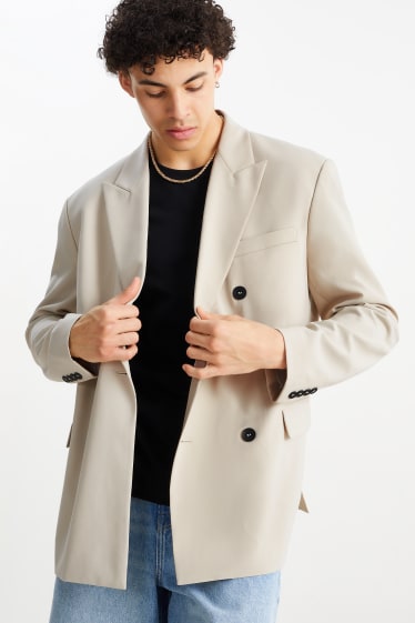 Hommes - Veste - relaxed fit - beige clair