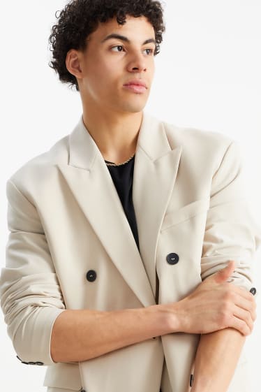 Men - Tailored jacket - relaxed fit - light beige