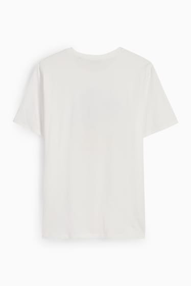 Uomo - T-shirt - bianco crema