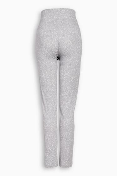 Donna - Pantaloni pigiama premaman - a pois - grigio