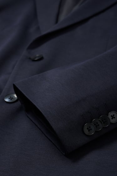Bărbați - Sacou modular - slim fit - Flex - 4 Way Stretch - LYCRA® - albastru închis