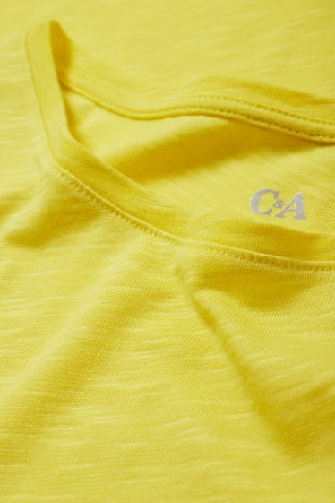 Donna - T-shirt basic - giallo