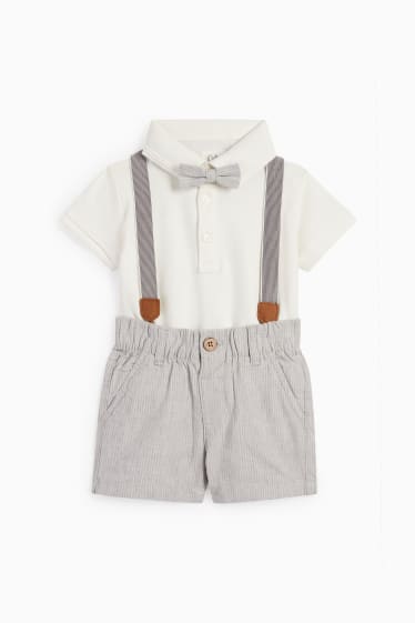 Babys - Baby-outfit - 3-delig - crème wit