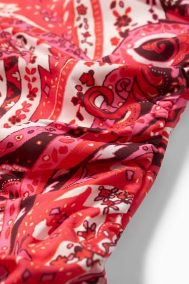 Femei - Costum de baie cu pliuri - vătuit - LYCRA® XTRA LIFE™ - roz