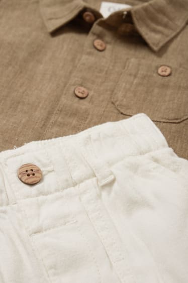 Babys - Baby-Outfit - 2 teilig - braun